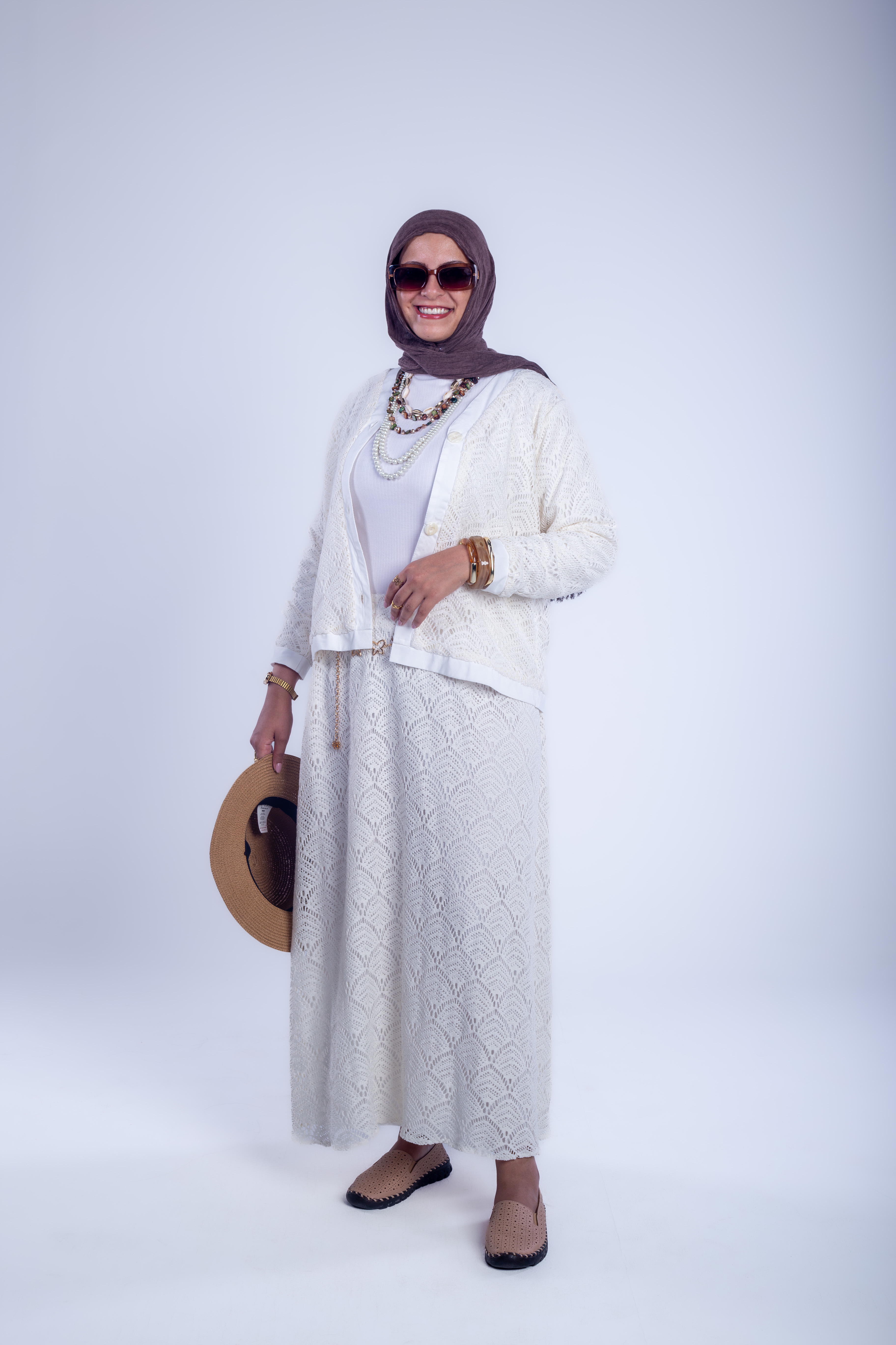off white Crochet Sets image 1