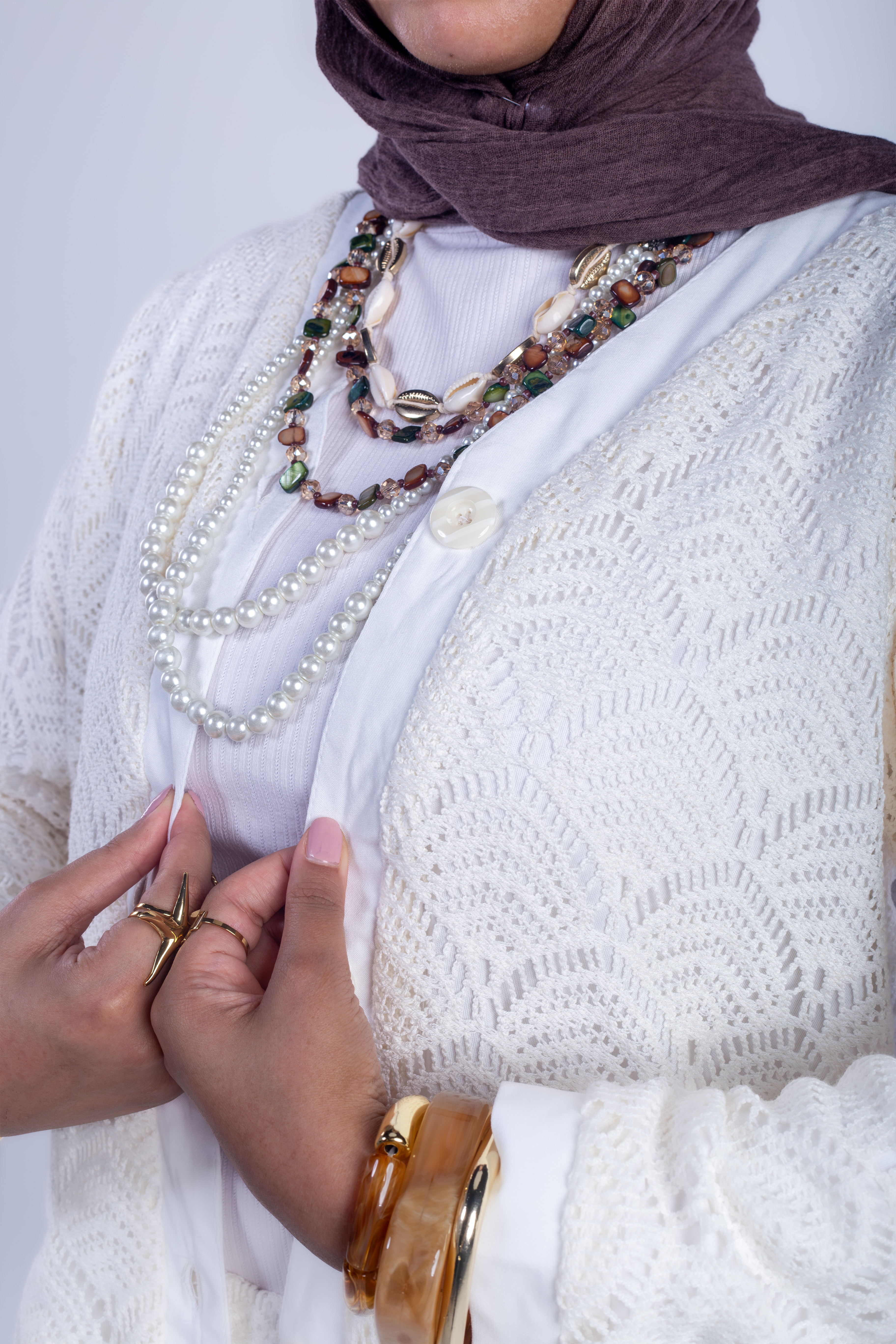 off white Crochet Sets image 5