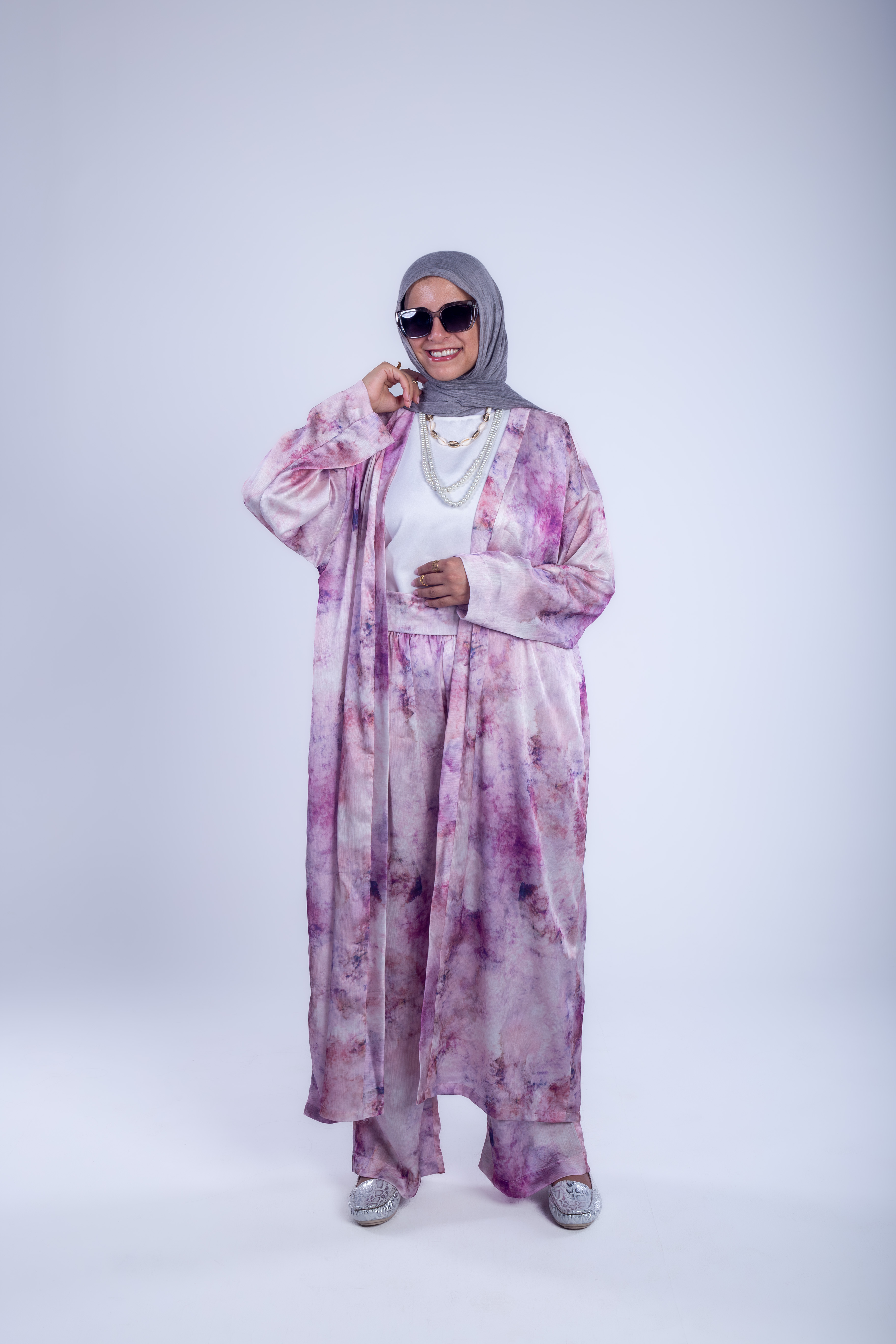 Modern set(kimono&wide leg pants)